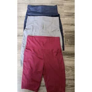 3 Pack of Yoga Workout Shorts for Women with Pockets Size Small